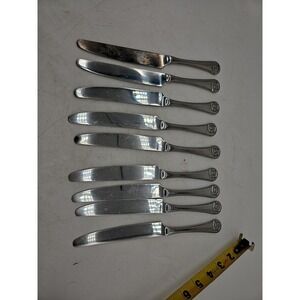 9 x Robert Welch Helmick Ammonite Bright‎ Stainless Pistol Knives 9 ¾"